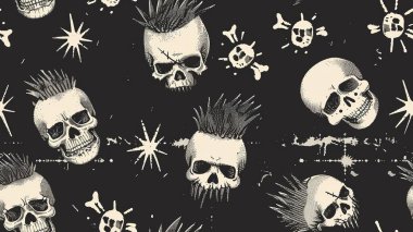 punk pop rock tarzı elementler renk sıçramalı soyut arkaplan, pürüzsüz desenli fayans