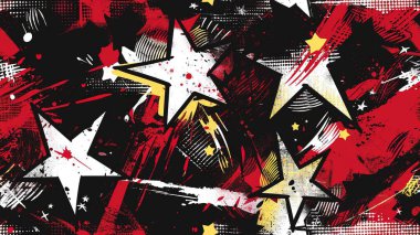 punk pop rock tarzı elementler renk sıçramalı soyut arkaplan, pürüzsüz desenli fayans