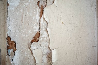 Grunge kırık ve kırık alçı duvar arka plan dokusu.