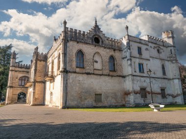 Dadiani Palace in Zugdidi, Georgia. State Historical-Architectural Museum, historical ancient building mansion or castle protect by unesco.
