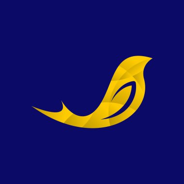 Kuş vektör çizimi. Kuş logosu. modern renk biçimi