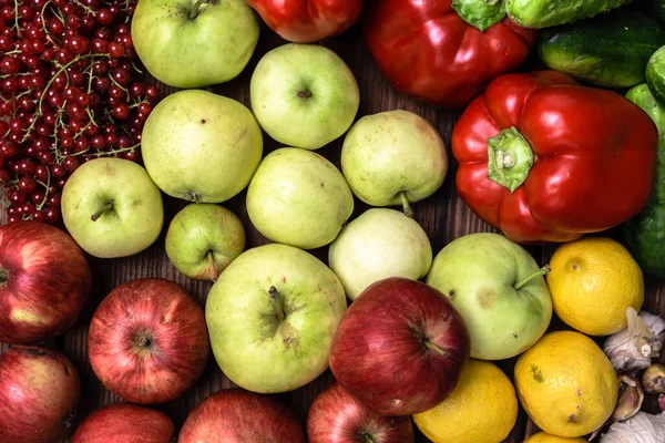 Hortalizas Frutas Biológicas Mercado Agrícola Fondo Alimentario Con Surtido Frutas Imágenes De Stock Sin Royalties Gratis