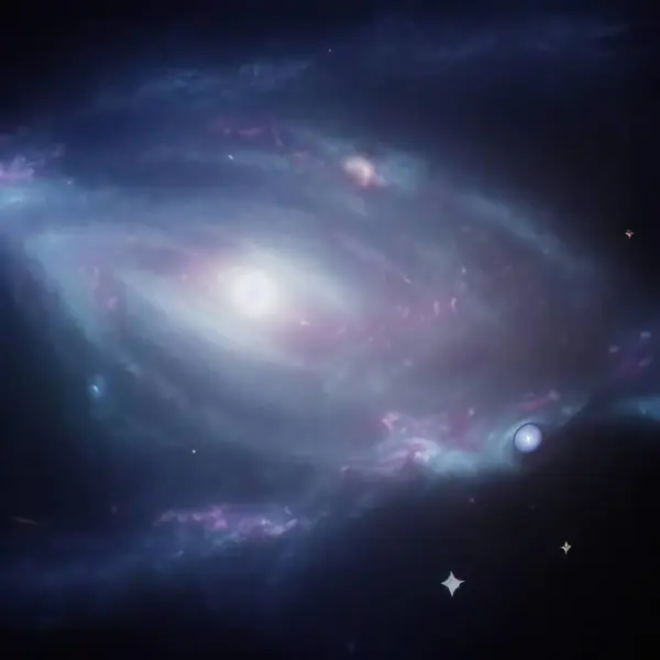 Spase Nebula Colored Stars — Stock Photo, Image