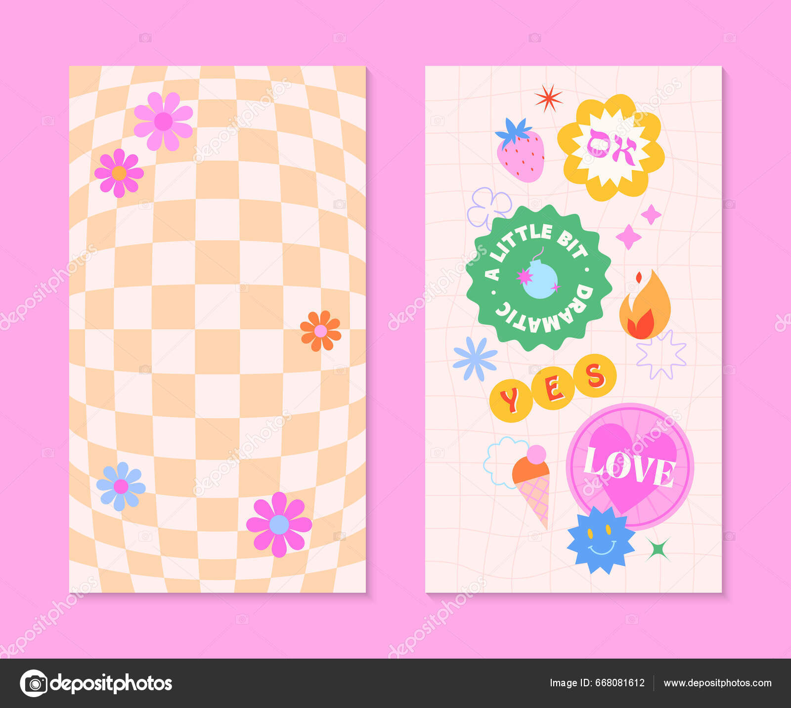Premium PSD  Cute stationery set mockup psd in abstract