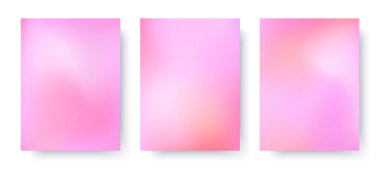 Yumuşak pastel tonlarda pembe gradyan arkaplan. Romantik vektör duvar kağıdı şablonları. Sancaklar için modern bulanık kapaklar, markalaştırma tasarımı, web, sosyal medya, reklam, tanıtım sunuyor.