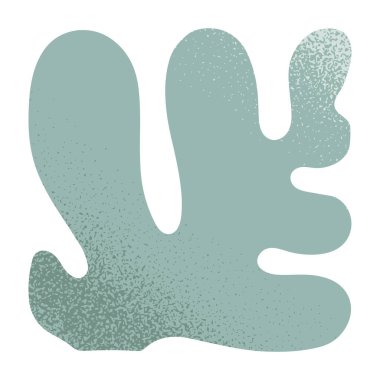 Soyut açık yeşil bitki vektörü. İzole edilmiş amorf botanik tasarımı elementi. Parmak izi, el ilanı, afiş, düğün davetiyesi, markalaşma tasarımı, tırnak tasarımı,.