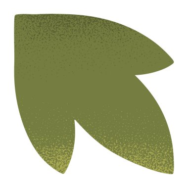 Soyut yeşil bitki vektörü. İzole edilmiş botanik amblemi tasarım elementi. Parmak izi, el ilanı, el ilanı, pankart, düğün, davetiye, markalaşma tasarımı, tırnak tasarımı için el çizimi bahar veya yaz illüstrasyonu..