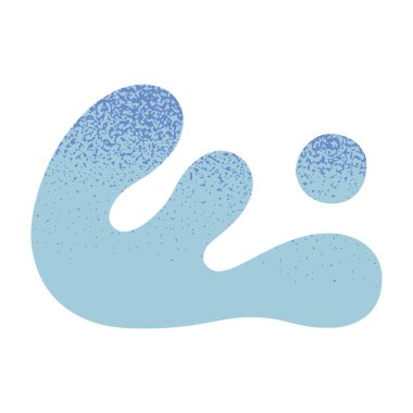 Mavi su resimleri.Okyanus ya da deniz soyut dalgası. El çizimi saf basit bir şekilde afişler, smm, markalaşma, ambalajlama, kapaklar, baskılar için. Yaz tropikal sembolü.