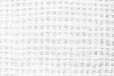Jute hessian çuval bezi bezi bez örgü desen arkaplan açık beyaz boş renk. Kumaş perde desenli gazlı bez. Doğal keten ve pamuk kumaş, dekorasyon için temizdir..