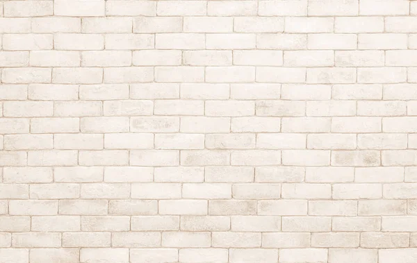 Prázdné Pozadí Široké Krémové Cihlové Stěny Textury Béžové Staré Hnědé — Stock fotografie