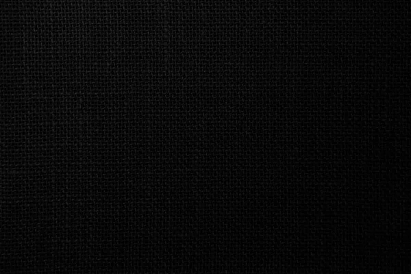 Black Hemp Rope Texture Background Haircloth Wale Black Dark Cloth — Foto de Stock