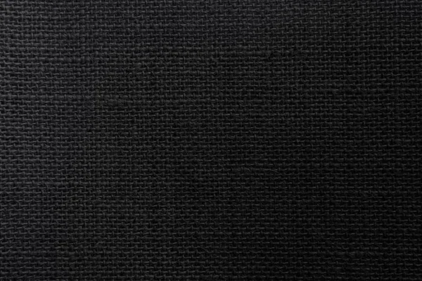 Black Hemp Rope Texture Background Haircloth Wale Black Dark Cloth — Fotografia de Stock