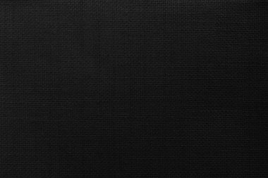 Siyah kenevir otu ipi dokusu. Kıllı kumaş Wale siyah kumaş duvar kağıdı. Kırsal çuval bezi kumaş dokusu doğal olarak. Doğal kaliteli keten çuval bezi dokuma, eski pamuk halı arka planı..