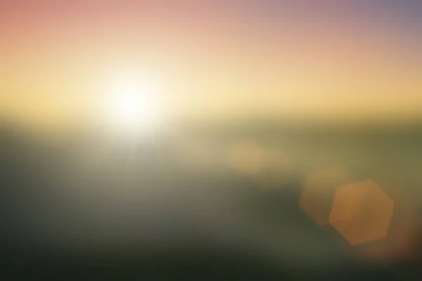 Nebbia Naturale Montagne Luce Solare Sfondo Sfocatura Onde Nebbiose Colori — Foto Stock