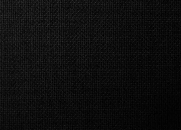 黒麻ロープの質感の背景 ヘアクロスウールブラックダーククロス壁紙 素朴なサックスクロスキャンバス生地の質感でナチュラル 天然ヴィンテージリネンバラップ織り 古い綿のカーペットの背景 — ストック写真