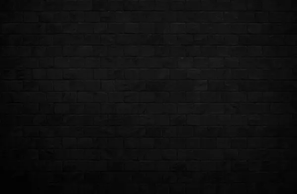 Abstract dark black brick wall texture pattern background, Wall brick surface texture. Brickwork painted of black color interior old grunge concrete grid uneven, Home room design backdrop decoration.