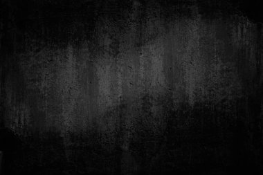 Black dark concrete wall background. Pattern board cement texture grunge dirty scratched for show anthracite promote product urban floor and abstract paper design element decor. Blackboard blank.