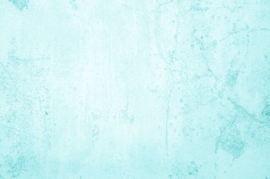 Yaz duvar kağıdında arka plan için pastel mavi ve beyaz beton taş dokusu. Çimento ve tonlamalardan oluşan kum duvar. Dekoratif, soyut, açık renkli, parlak yeşil dekoru olan bir duvar..