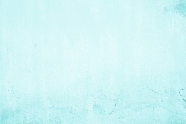 Yaz duvar kağıdında arka plan için pastel mavi ve beyaz beton taş dokusu. Çimento ve tonlamalardan oluşan kum duvar. Dekoratif, soyut, açık renkli, parlak yeşil dekoru olan bir duvar..