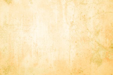 Yaz duvar kağıdındaki arka plan için sarı beton doku. Çimento ve tondan oluşan kum duvar çok az. Açık sarı renkli beton duvar, ev dekorasyonu için çimento dokusu beyaz..