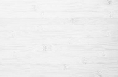 Beyaz ahşap masa dokusu arka plan, Üst Manzara. Soyut üst bar masa ahşap bambu desenli doğa. Duvarın klasik iç mutfağını tasarla. Ürünleri göstermek için bambu derisi kesme tahtası boş.