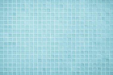 Blue light ceramic wall chequered and floor tiles mosaic background in bathroom, kitchen. Design pattern geometric with grid wallpaper texture decoration pool. Simple seamless abstract surface clean.