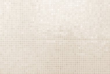 Cream light ceramic wall and floor tiles mosaic background in bathroom and kitchen. Design pattern geometric with grid wallpaper texture decoration pool. Simple seamless abstract surface clean.