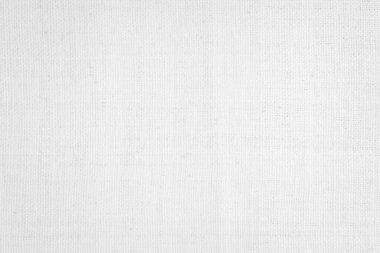 Beyaz renkli kumaş branda örülmüş arkaplan desenli ışık boşluğu. Doğal gazlı bez, halı yünü ve pamuk kumaş. Dekorasyon metni için temizlenmiş. Gri çuval malzemesi.