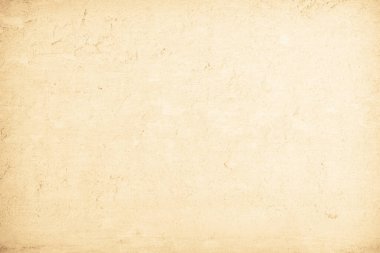 Eski, koyu beton duvar dokusu arka plan. Retro düz krem rengi çimento duvar arkaplan dokusunu kapatın. Kağıt vintage parşömen ögesini görüntüde göster, tanıt veya tanıt.