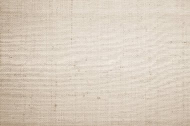 Kahverengi çuval bezi dokuma dokusu doğal desende. Jute hessian çuval bezi, açık bej krem rengi boş keten arkaplan. Kumaş ipliği kumaş dokuması. Organik kumaş..