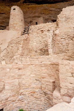 Cliff Palace, Mesa Verde Ulusal Parkı, Mesa Verde, Colorado 'nun detaylarını kapatın.