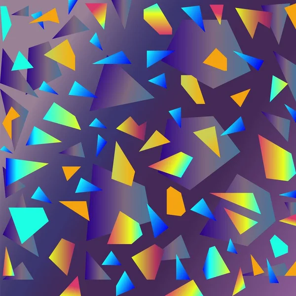 Patrón Hecho Triángulos Con Efecto Arco Iris Hermosa Estructura Cristal — Archivo Imágenes Vectoriales