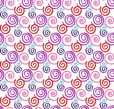 Renkli spirallerin minimalist dokusu