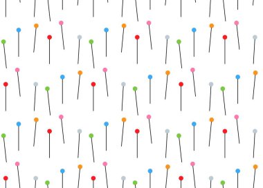 Renkli topları olan iğnelerin kusursuz dokusu