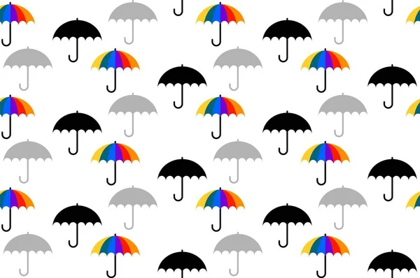 Modèle Sans Couture Parapluies — Image vectorielle