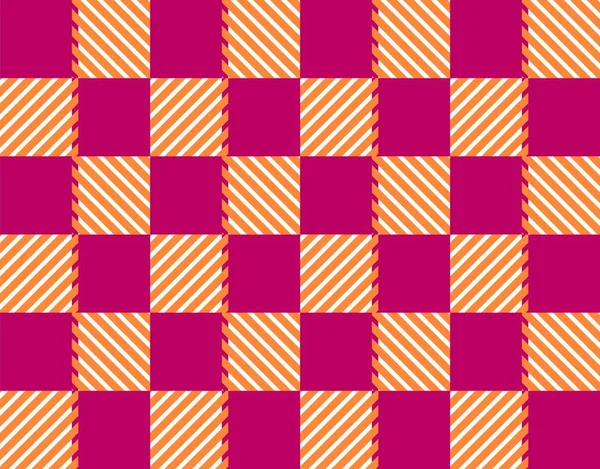 Mysig Filt Checkerboard Kläckning Sömlös Mönster — Stock vektor