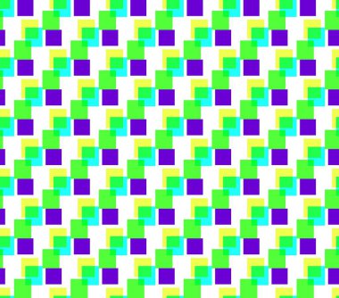 Renkli dikdörtgenlerin kusursuz geometri deseni
