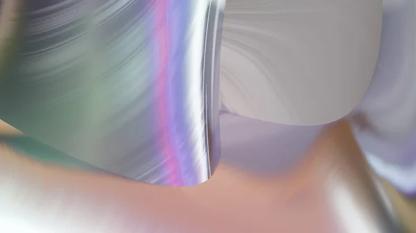 現代のPcの画面の壁紙 合成真珠層技術のホログラフィック虹色の数学関数を持つ抽象的な組成物 3Dレンダリング — ストック写真