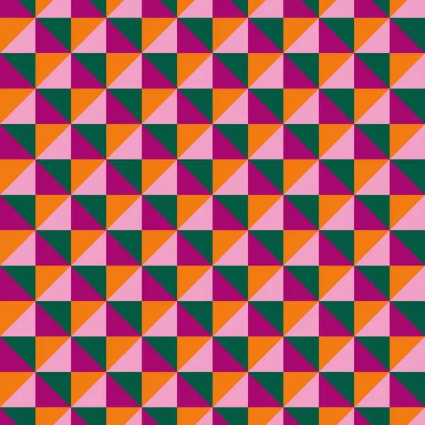 Sömlöst Mönster Gjort Färgglada Rektanglar Stickande Färgpalett — Stock vektor
