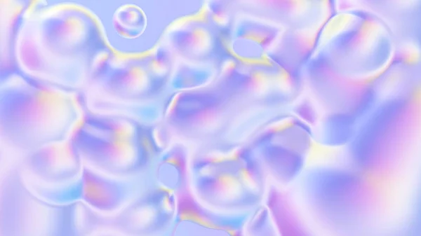 Holographic Trendy Abstract Background Rendering Ονειρικός Φωτισμός Παστέλ Χρωματική Παλέτα — Φωτογραφία Αρχείου