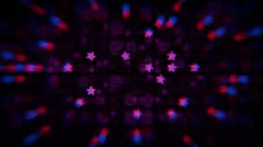 Kozmik Tasarım: Yıldızlarla Doldurulmuş Gemstone Güzellik Cazibesi ile Kusursuz Hareketli Grafikler, 3 boyutlu animasyon