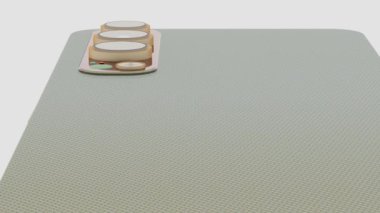 Bu dinamik 3D animasyon, kaliteli bir metal tonlu akıllı telefonun kamera sistemini sergiliyor. Aygıt pürüzsüz bir şekilde döner, izleyiciye üçlü mercek dizisini inceleme olanağı sağlar ve