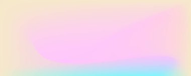 Trendy blank minimalist poster with y2k aesthetic. Modern banner with blurred neon gradient. Vector background with noise and 3d holographic colors