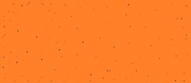 Minimalist cadılar bayramı geçmişi. Gürültülü küçük noktalı turuncu arka plan ve siyah renkli yıldızlar. Klasik basit bir doku. Vektör illüstrasyonu