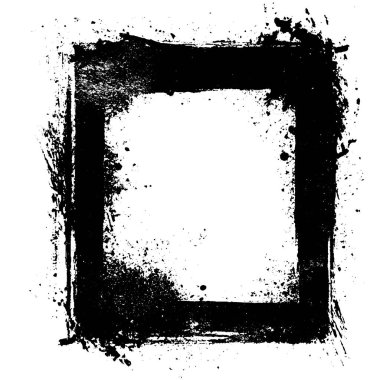 Eski bir albüm kapağı için sert fırça darbeleri ve yıpranmış dokuyla vektör kaplaması. Moda tasarımı için geçmişe dönük çerçeve ve soyut sıçrama deseni