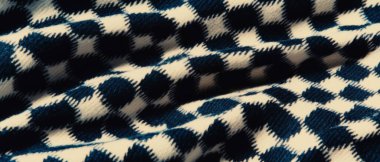 Houndstooth deseni karmaşık tasarım elementleri içeriyor. Gelişmişlik ve stil yayıyor..