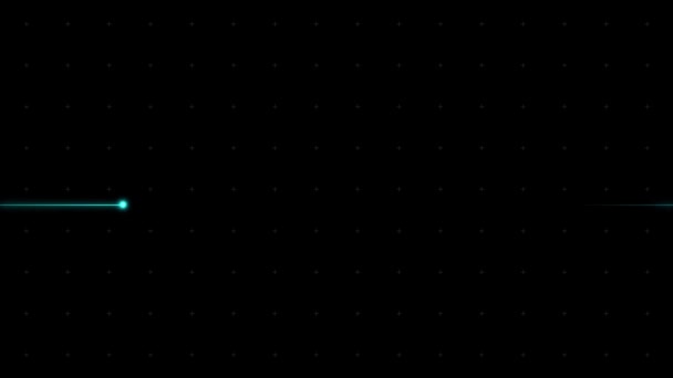 Ekg ハートビート モニター エレクトロカーディオグラム ゼロリン ループ レンダリング アニメーション — ストック動画