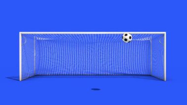 GOAL Futbol Net Dinamik Çarpışma Simülasyonu: 3B Mavi Ekran Canlandırması