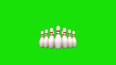 Bowling Salonu 9: Yeşil Ekran 3 Boyutlu Canlandırmayı Kapat