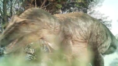 Giganotosaurus 3 boyutlu animasyon dinozorları 4K
